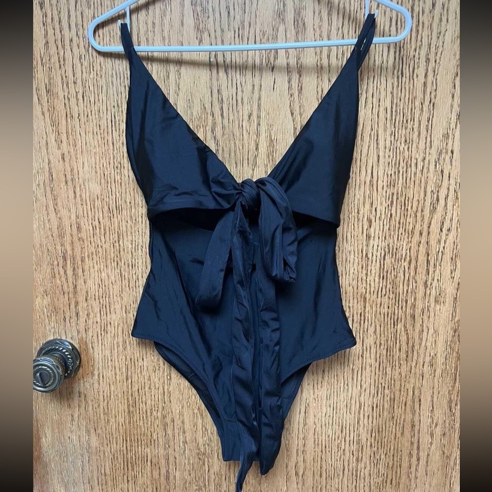 Aerie Black Cut out Swimsuit NWT